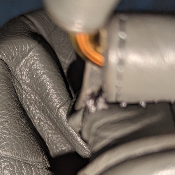 Betsey Johnson leather studded tassel hobo shoulder bag. - Picture 12 of 12